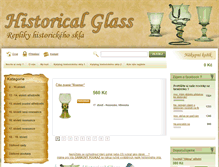Tablet Screenshot of historickesklo.cz